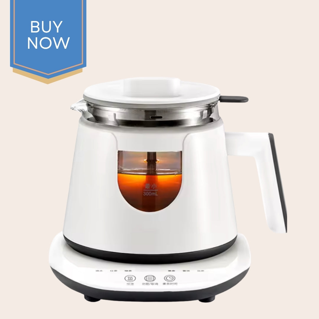 Electric Tea maker machine with glass – Automatic tea brewing kettle with infuser, boiling water & keep warm function (AU Plug) - Perfect for fresh, organic tea