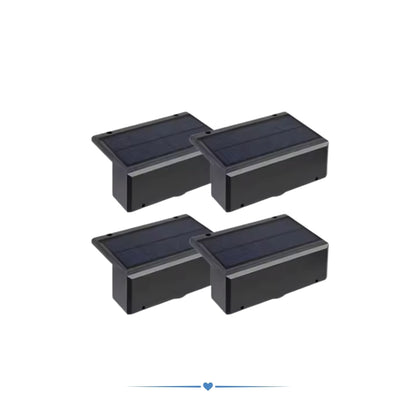 Solar LED wall light for outdoor use with waterproof wireless design; Perfect for garden and fence (balcony)