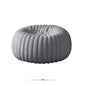 Pouf – Soft Plush, Round, Filled, 80cm, For Adults & Kids, Light Grey