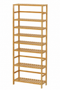 Storage Rack – Adjustable, 6-Tier, Bamboo Shelving Unit