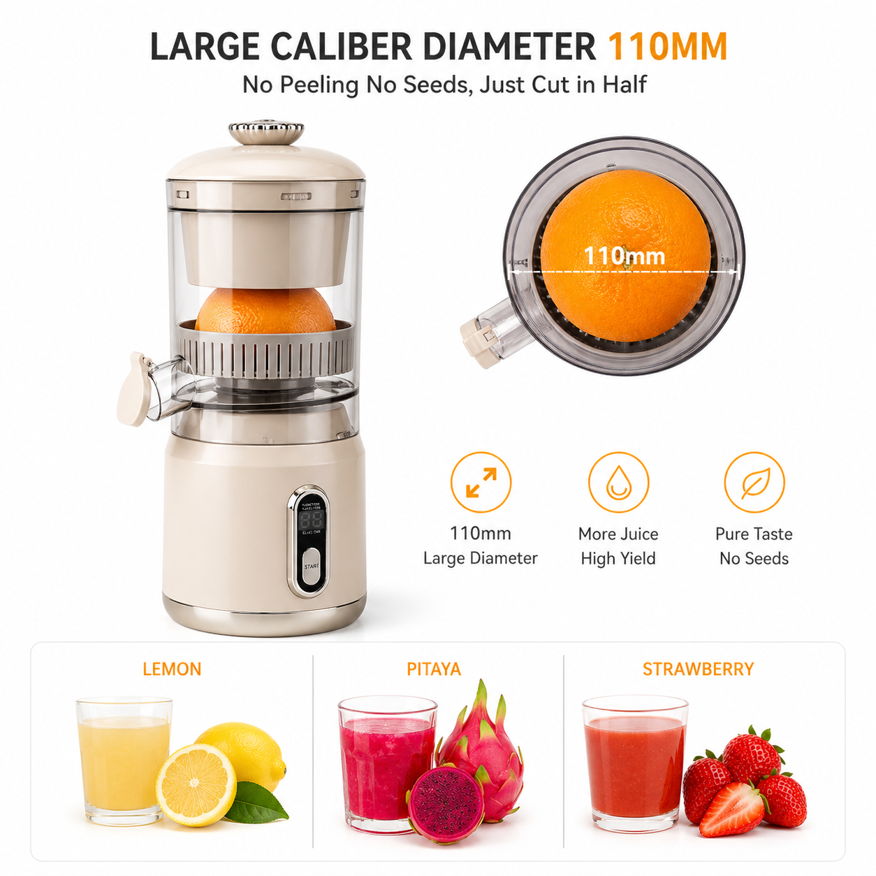 Portable electric citrus juicer 600ml usb rechargeable with pulp separation for fresh juice or smoothies anywhere (pistache green)