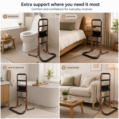 Standing Support Rail – Adjustable, Non-Slip Handle, Everyday Assistance