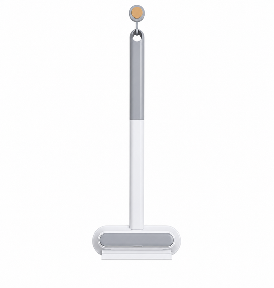 Easy-grip pet hair remover brush for furniture & carpets, multi-function lightweight brusher