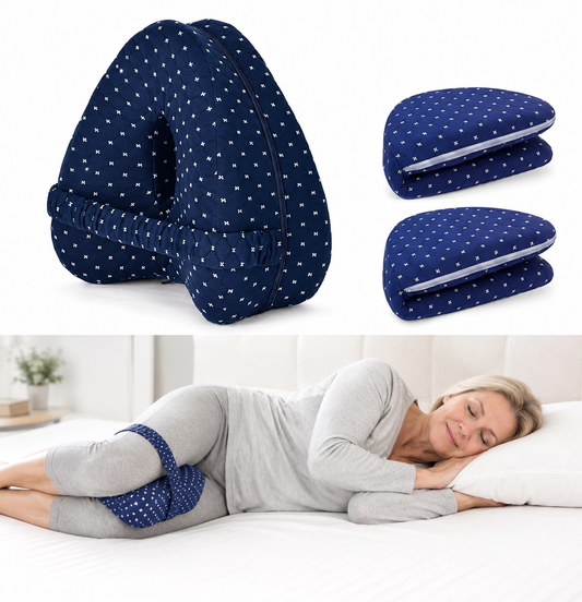 Memory foam leg support pillow for side sleepers and everyday comfort
