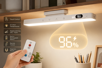 Reading Lamp – Rechargeable, Magnetic, LED, Remote Control, Adjustable Brightness