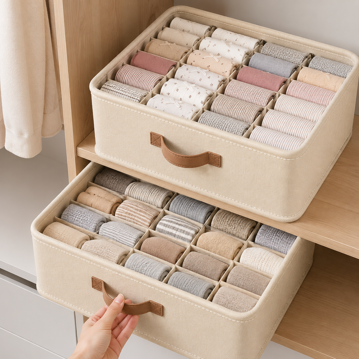 Wardrobe Organiser – Compartmentalised, For Underwear, Socks & Accessories