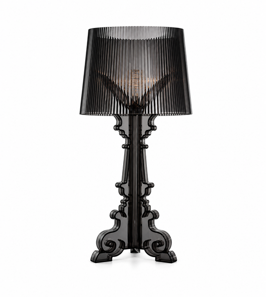 Designer ghost floor lamp: transparent acrylic modern baroque style LED lamp luxury ambient lighting bedside living room (AU)