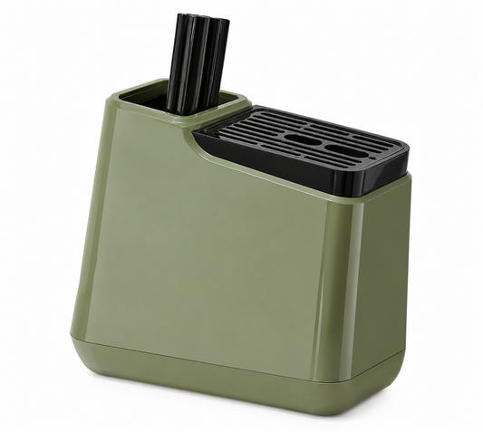 Knife Holder – Modern, Countertop, Easy-Clean Storage Block