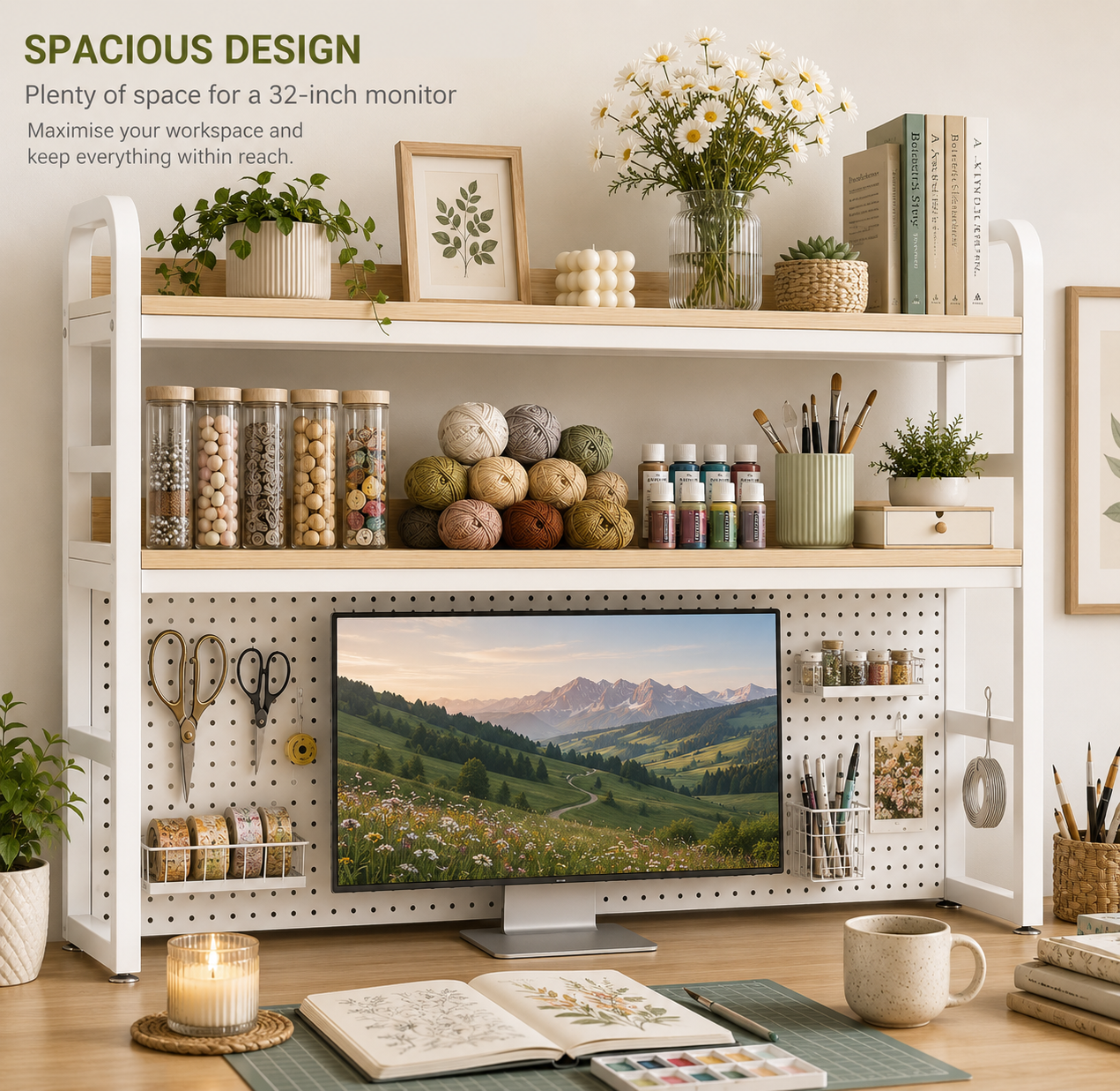 Adjustable Desktop Storage Shelf – Smart Organisation for Work, Study & Everyday Living