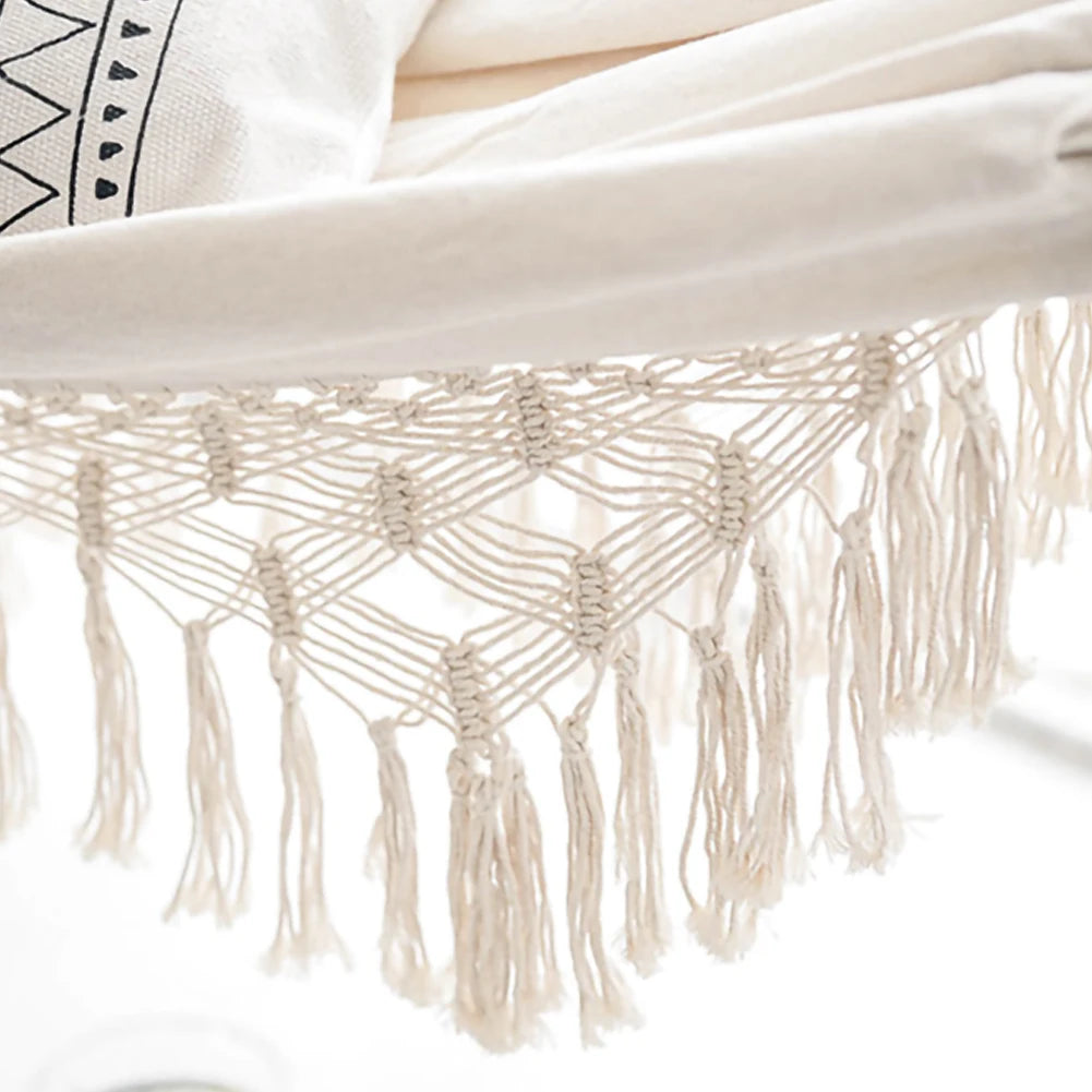 Double Hammock – Boho Macrame, 2-Person, Cotton, Indoor & Outdoor