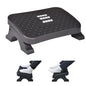 Foot Rest – Adjustable Height, Massage Rollers, Non Slip, Black