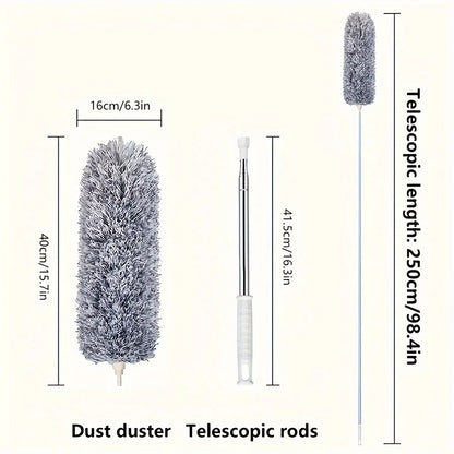 Microfiber Duster – Extendable, Flexible Head, For Hard-to-Reach Areas