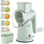 Vegetable Slicer – 5-in-1 Rotary, Mandoline, Suction Base, Multi-Function