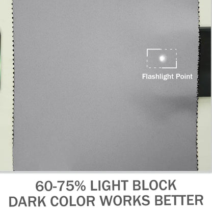 99% blackout curtains extra wide bedroom curtains thermal blockout curtains set 2 panels soft fabric AU - Grey