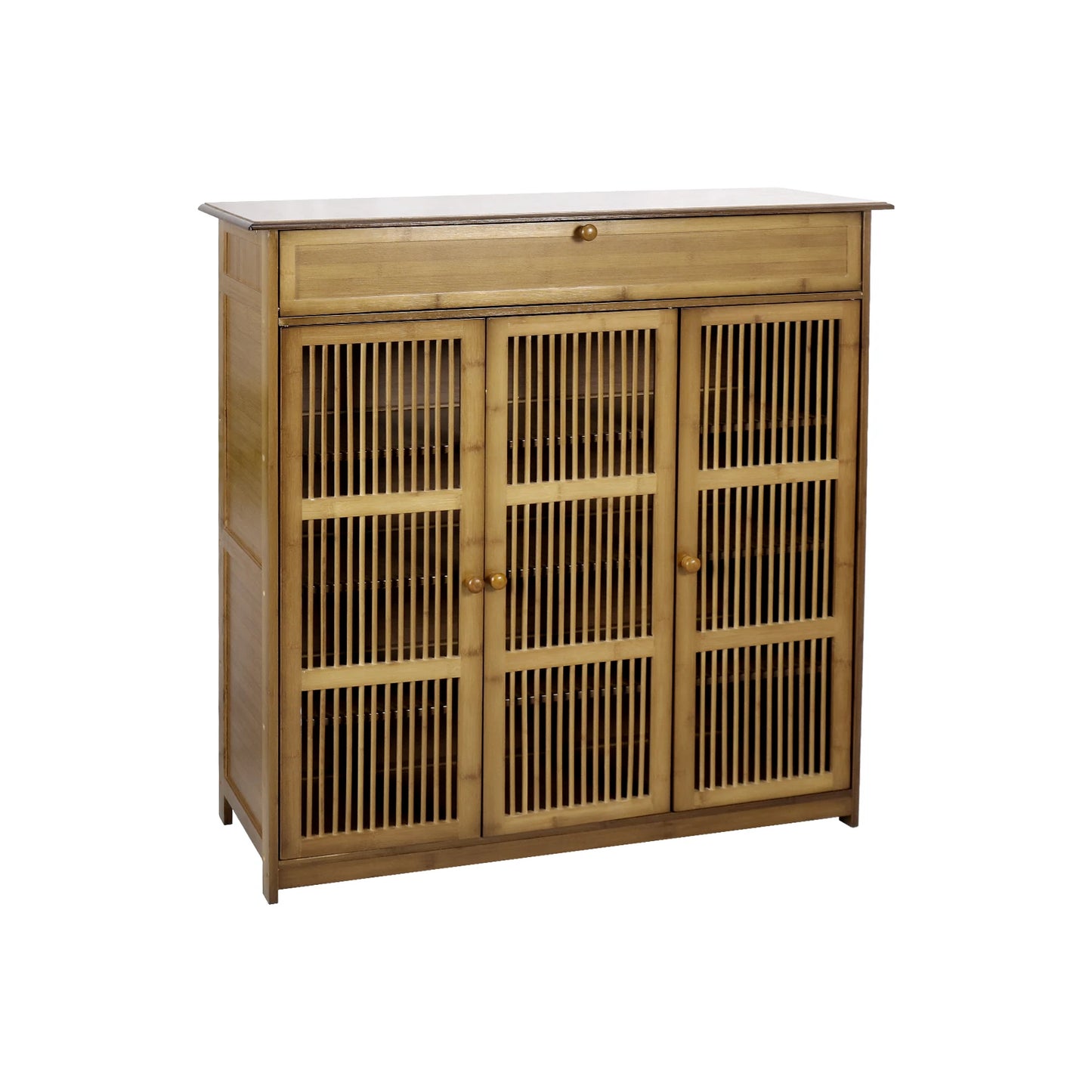 4-Tier Shoe Storage Cabinet with 3 Doors – Freestanding Shoe Rack Organiser for Entryway, Hallway & Closet