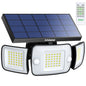Outdoor Solar Security Light with Motion Sensors & Wide-Angle Illumination