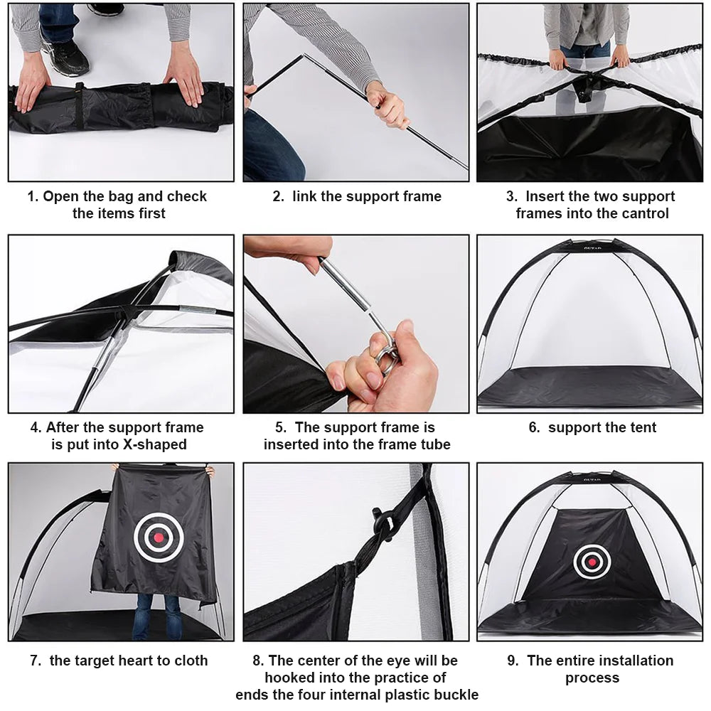 Golf Hitting Net – Portable, Indoor & Outdoor, Practice & Swing Training