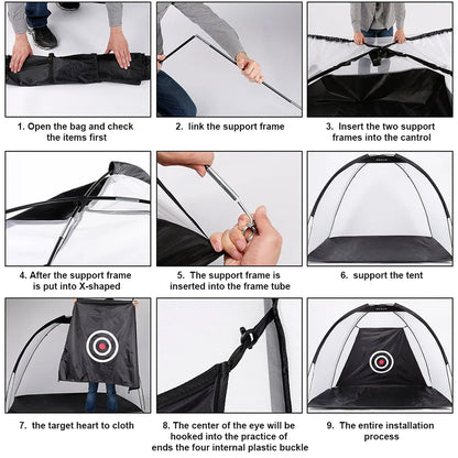 Golf Hitting Net – Portable, Indoor & Outdoor, Practice & Swing Training