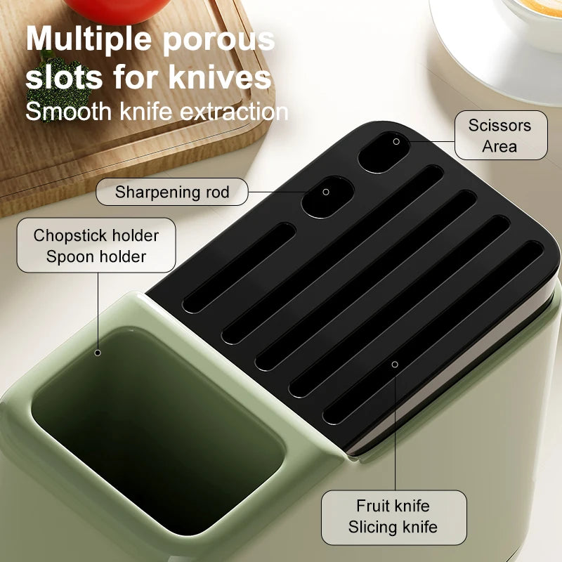 Knife Holder – Modern, Countertop, Easy-Clean Storage Block