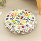 Round floor cushion 45cm thick boho tatami seat pillow for meditation, relaxation and everyday comfort - multicolor