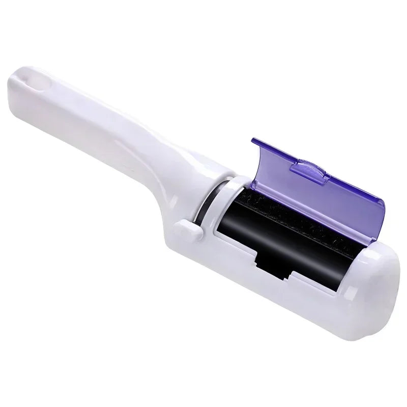 Easy-grip pet hair remover brush for furniture & carpets, multi-function lightweight brusher
