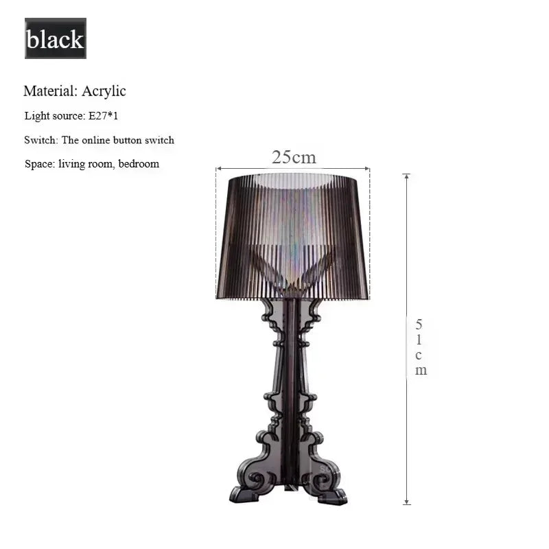 Floor Lamp – Transparent Acrylic, Modern LED, For Living Room & Bedroom, AU Plug