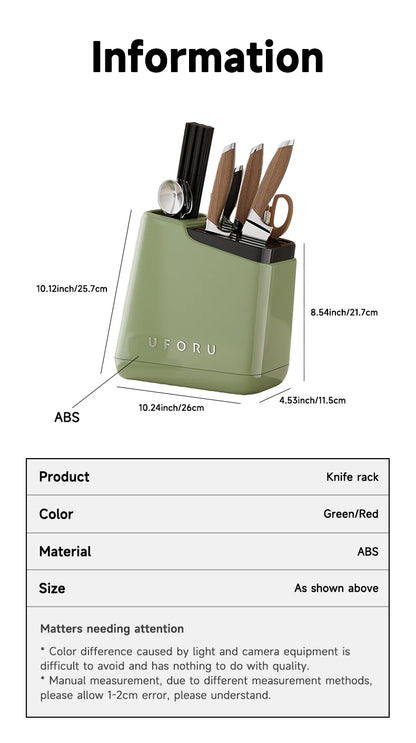 Knife Holder – Modern, Countertop, Easy-Clean Storage Block