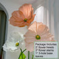 Large artificial flower set 185cm statement (wedding) decoration flowers for home events and styling: handmade