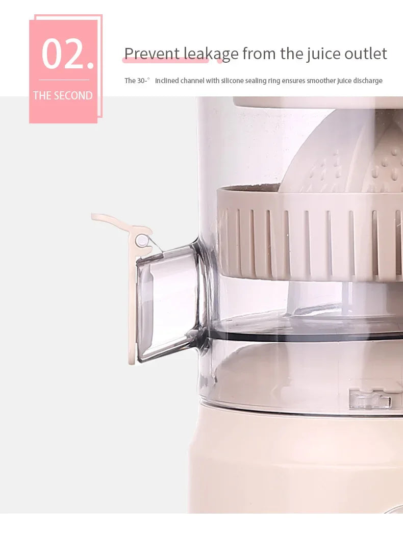 Portable electric citrus juicer 600ml usb rechargeable with pulp separation for fresh juice or smoothies anywhere (pistache green)