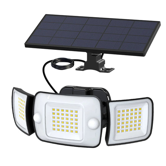 Solar Security Light – Outdoor, Motion Sensor, Wide-Angle Illumination