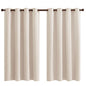 99% blackout curtains extra wide bedroom curtains thermal blockout curtains set 2 panels soft fabric AU - soft beige
