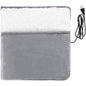 Foot Warmer – USB Heated, 10W, Plush Flannel, Grey
